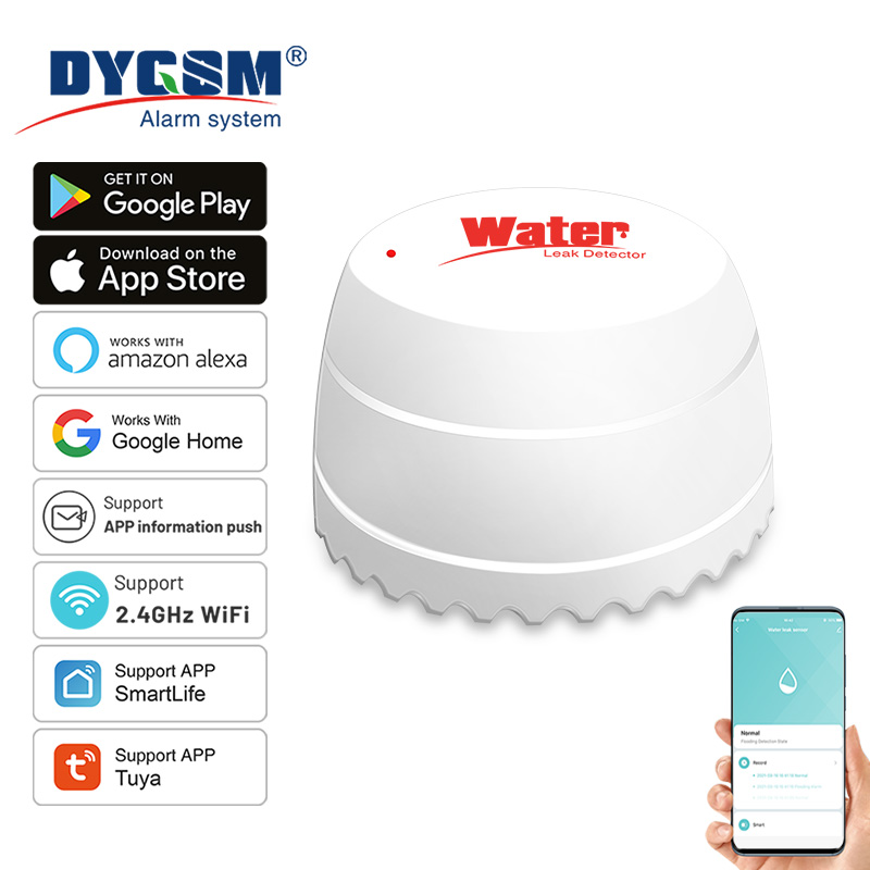 Water Alarm Sensor - Tuya WiFi เครื่องตรวจจับน้ํารั่ว Flood Sensor Smart
