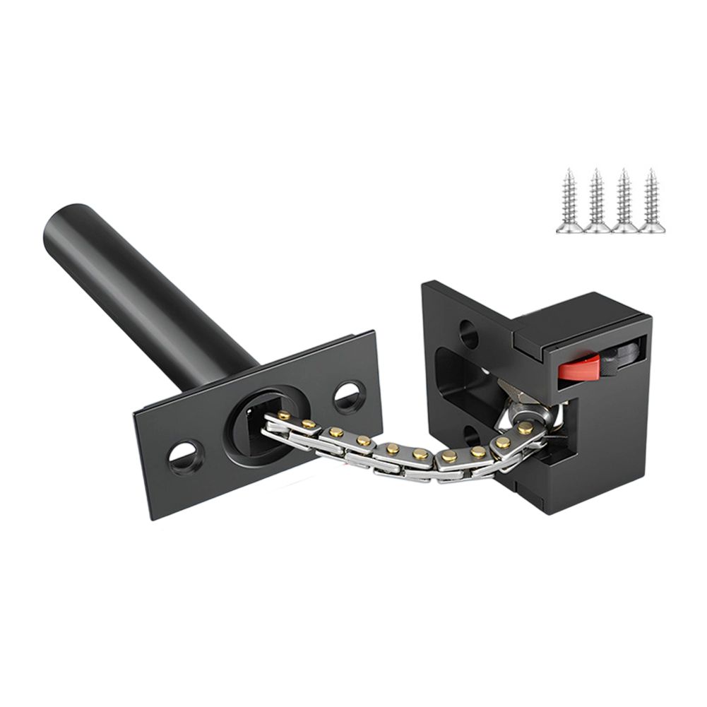 Security Chain Door - ชุดล็อคประตูแบบโซ่ซ่อน ผลิตจากโลหะผสมสังกะสี พร้อมโซ่ยืดหดได้และระบบล็อคแบบสัมผัสเดียว เพื่อความปลอดภัยที่เหนือกว่า