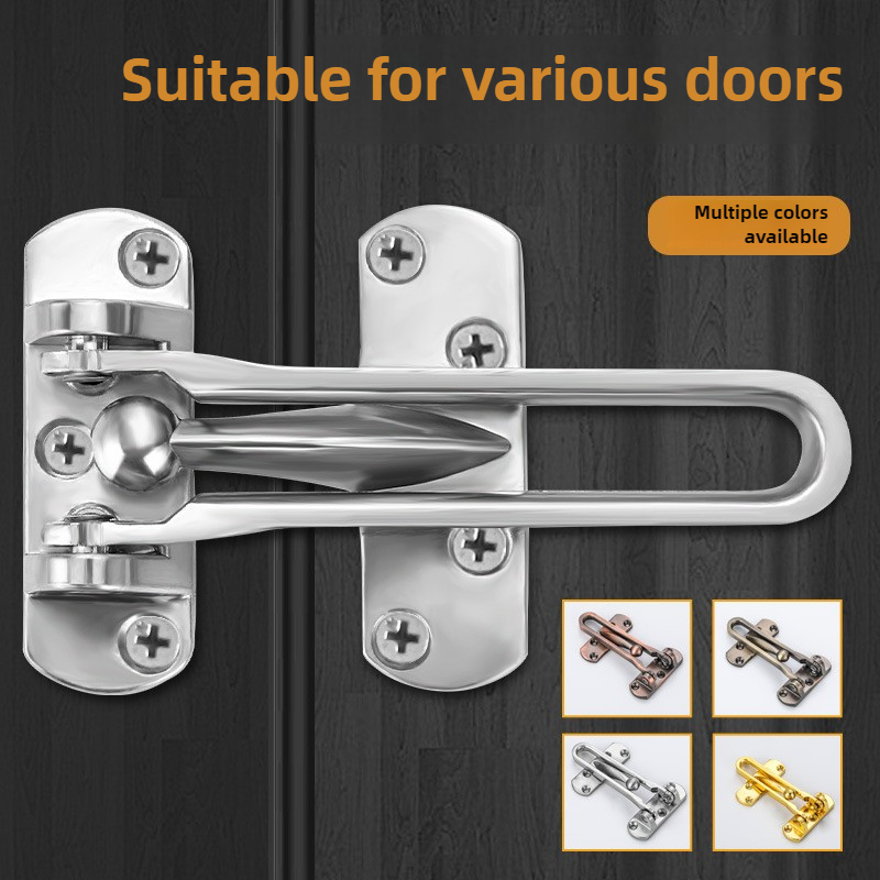 Security Chain Door - กุญแจล็อคประตูหน้าบ้าน แข็งแรง ทนทาน พร้อมสายล็อค สำหรับเครื่องมือรักษาความปลอดภัย ทำจากโลหะ