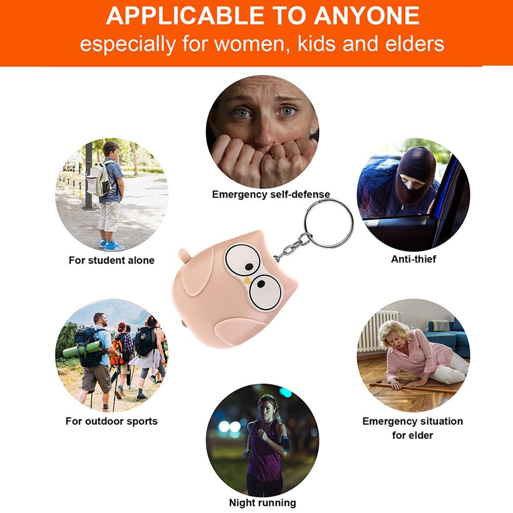 สัญญาณเตือนภัยป้องกันตัวขนาดเล - Personal Alarm Keychain บทวิจารณ์และราคา